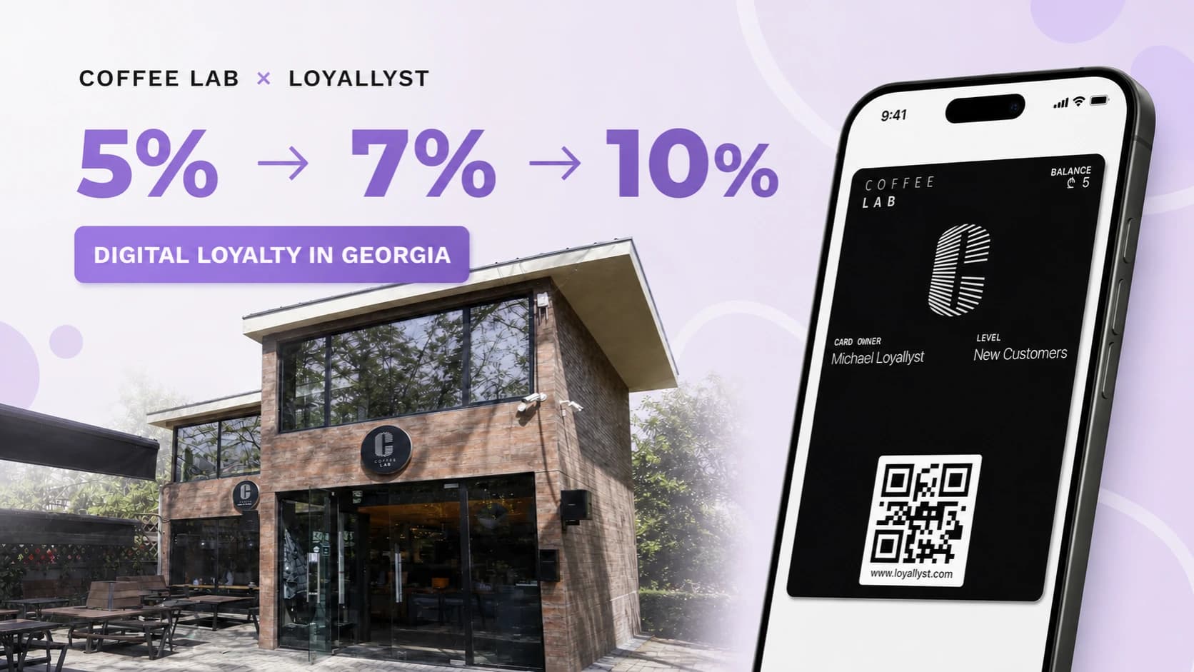Coffee Lab Georgia × Loyallyst: Digital Loyalty with Wallet Cards and Poster POS