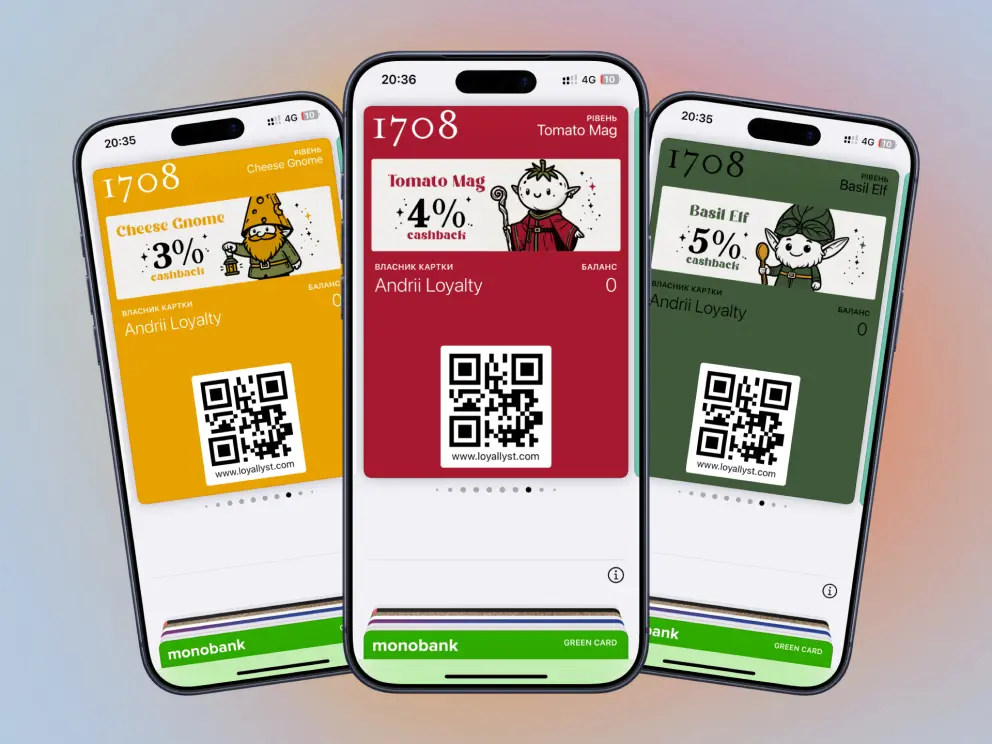 Different card designs