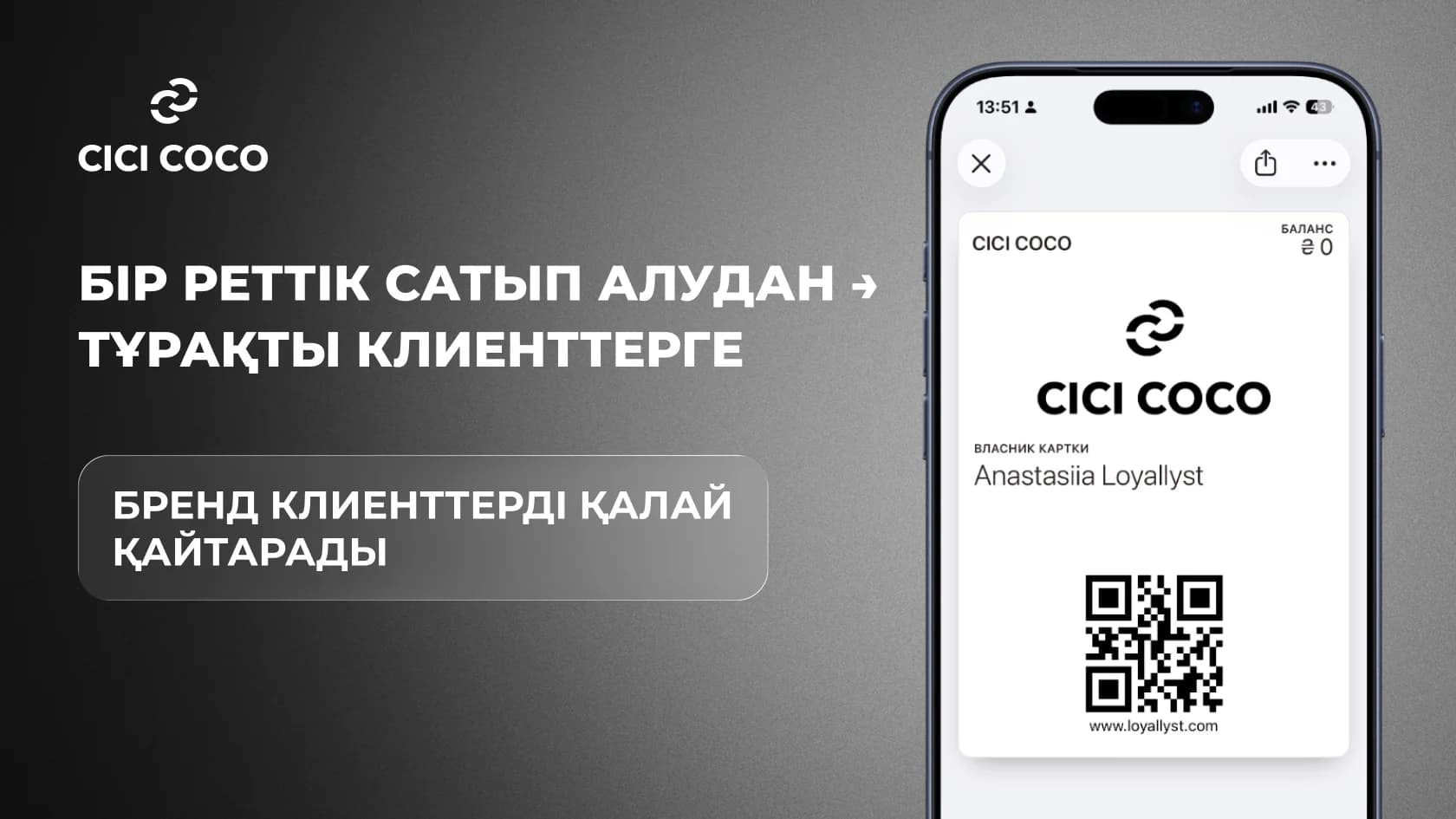 CICI COCO × Loyallyst: fashion-брендке арналған жинақтаушы адалдық бағдарламасы