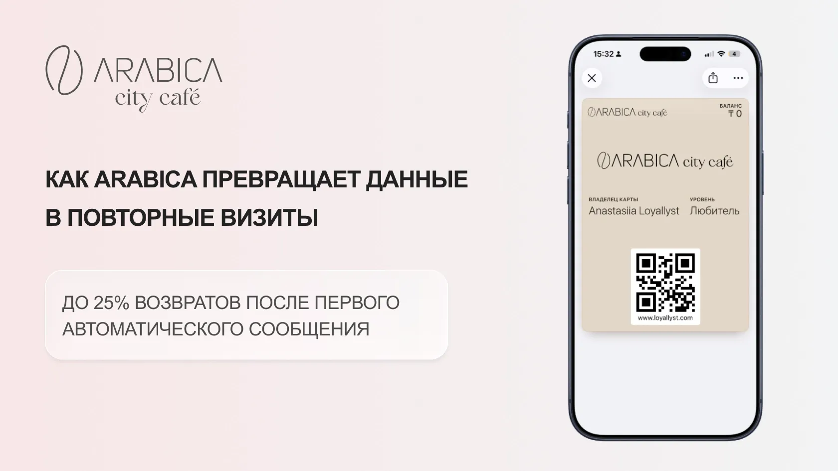 Автоматизация программы лояльности Arabica в Казахстане
