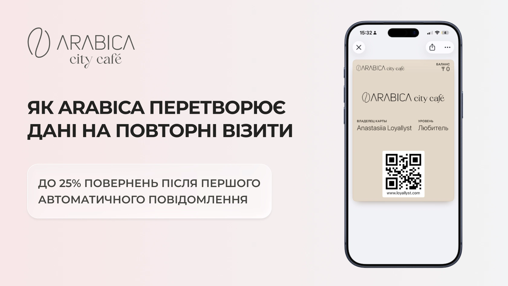Автоматизація програми лояльності Arabica в Казахстані