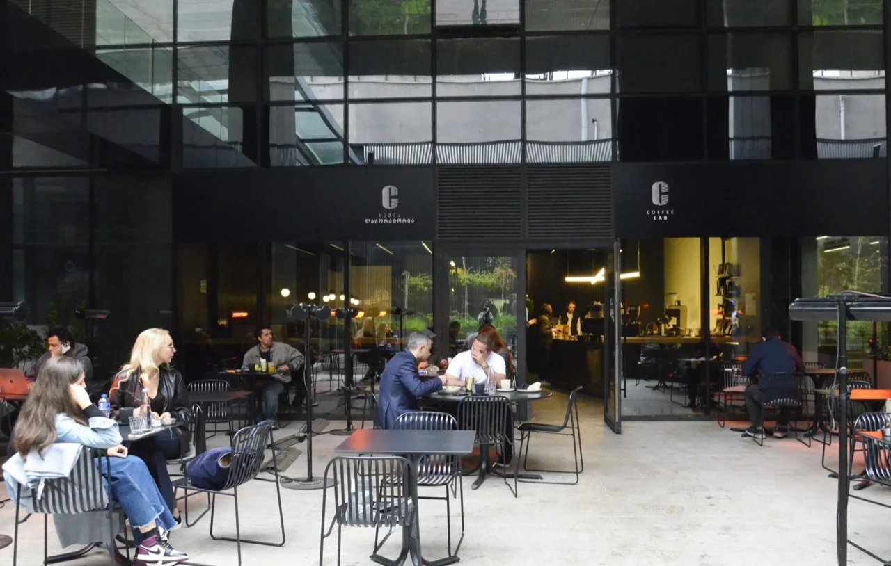 Coffee Lab terrace in Tbilisi